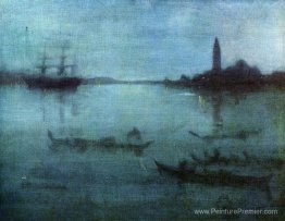 Nocturne en bleu et argent, le lagon, Venise