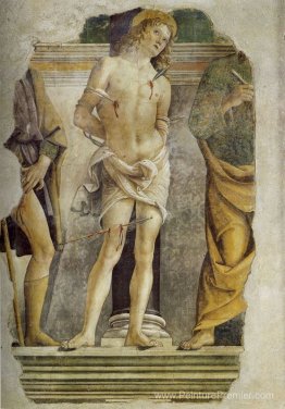 Saint-Sébastien et morceaux de figure de Saint-Rocco et Saint-Pi