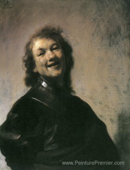 Le jeune Rembrandt en tant que démocrit le philosophe de rire