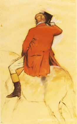 Cavalier dans un manteau rouge