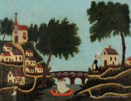 Paysage avec pont