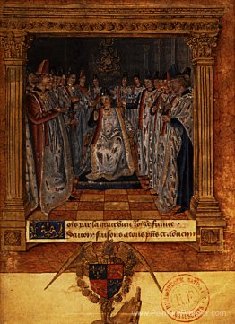 Louis Xi préside un chapitre