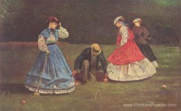 Scène de croquet