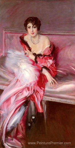 Portrait de Madame Juillard en rouge