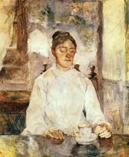 La mère de l'artiste, la comtesse Adèle de Toulouse Lautrec au p