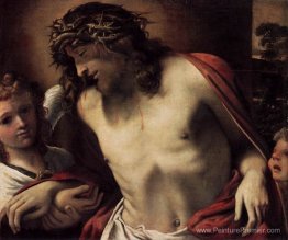 Christ portant la couronne d'épines, soutenue par les anges