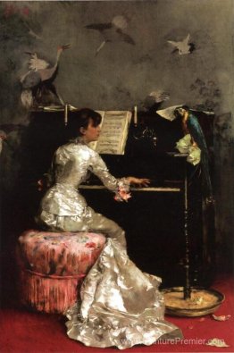 Jeune femme au piano