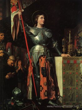 Joan de l'arc sur la corronation de Charles VII dans la cathédra