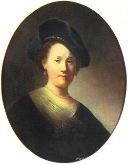 Buste d'une jeune femme dans une casquette