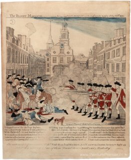 Le massacre sanglant à King-street, 5 mars 1770