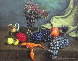 Nature morte. Raisin, citron et cancer