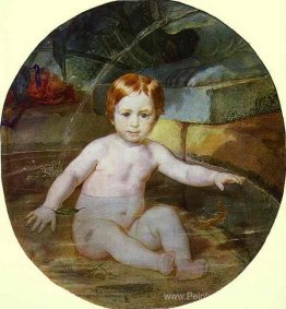 Enfant dans une piscine (portrait du prince A. G. Gagarin dans l