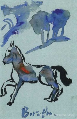 Un cheval bleu