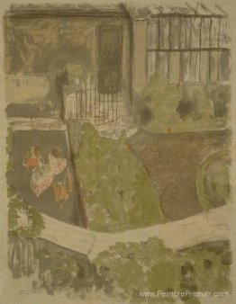 Le jardin à l'extérieur de l'atelier