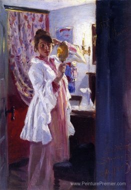 Intérieur avec la femme de l'artiste (Marie Krøyer)