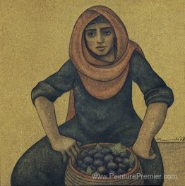 Femme vendant des figues