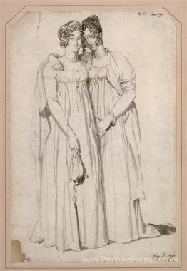 Henriette Harvey et sa demi-sœur Elizabeth Norton