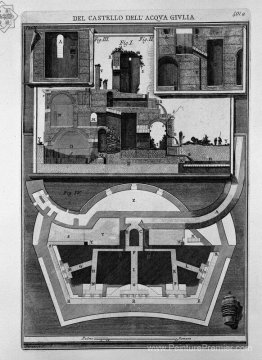 Plan et sections verticales du château