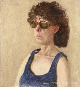 Portrait d'Anne en lunettes de soleil