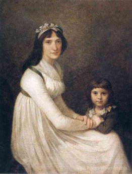 Portrait d'une femme avec son enfant