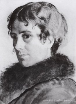 Portrait de Y.E. Kustodieva