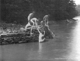 Étude pour le trou de baignade