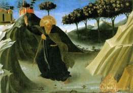 Saint Anthony l'abbé tenté par un morceau d'or