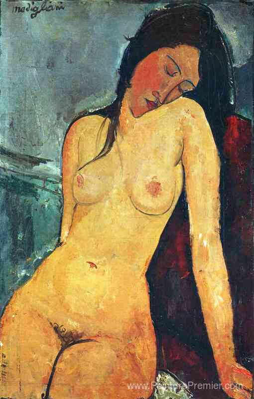 Femme assise nue