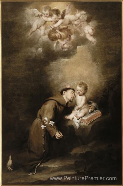 Saint Anthony de Padoue et le nourrisson Jésus