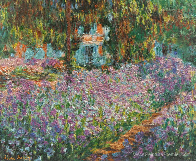 Iris dans le jardin de Monet