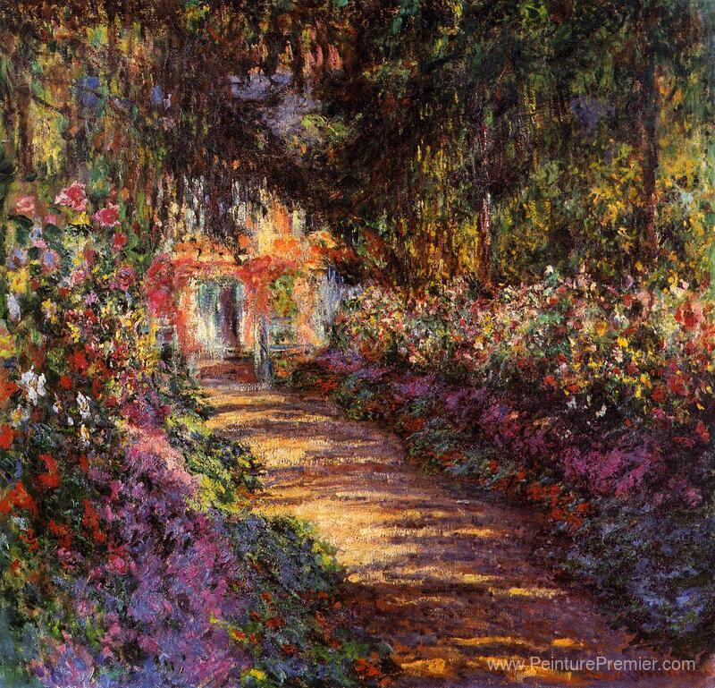 Pathway dans le jardin de Monet à Giverny