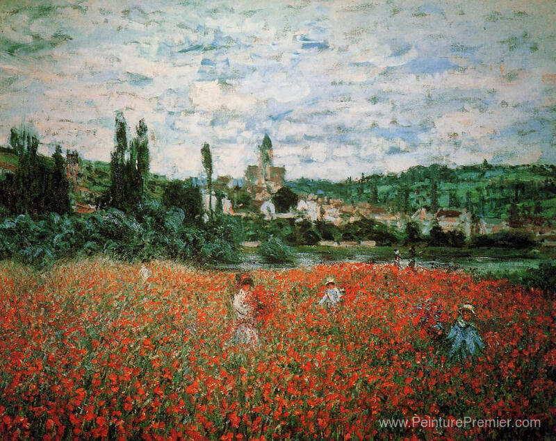 Champ de coquelicot près de Vetheuil