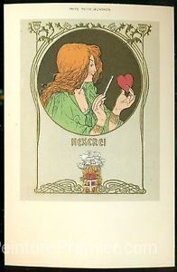 Femme de carte postale comme sorcière