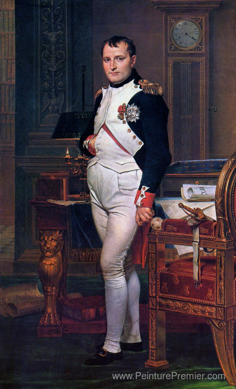 Napoléon Bonaparte dans son étude aux Tuileries