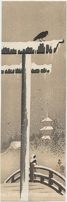 Torii et Crow dans la neige