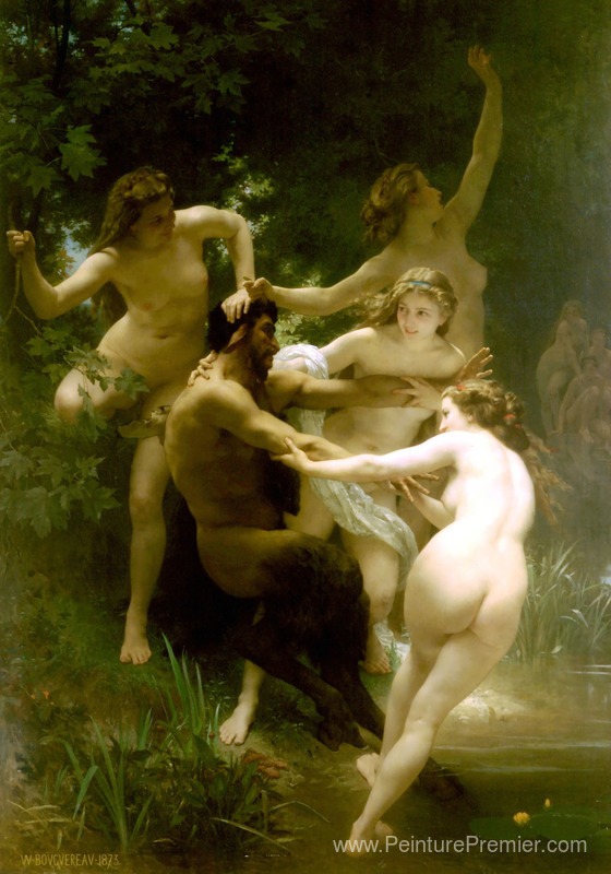 Nymphes et satyr