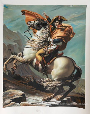 Napoléon traversant les Alpes au St Bernard Pass, 20 mai 1800