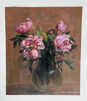 Vase de pivoines