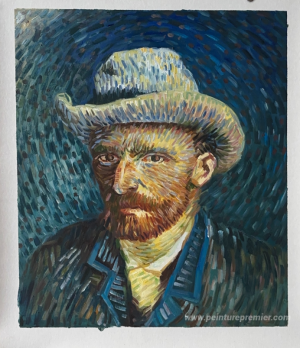 Autoportrait avec chapeau en feutre